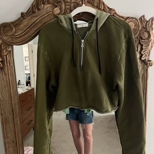 Cotton citizen crop hoodie